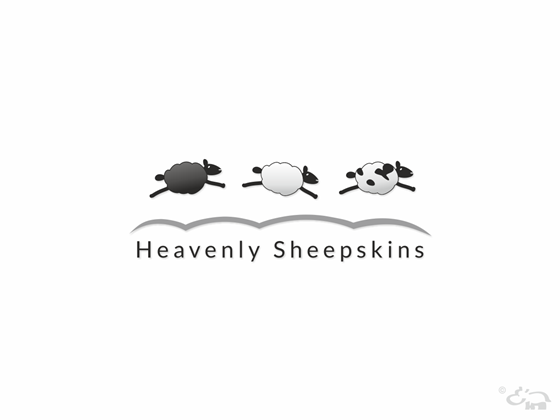 Logotype section: Heavenly Sheepskins